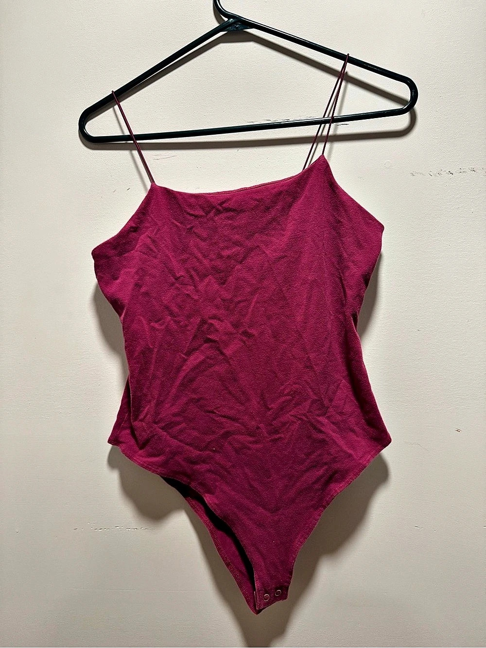 Wild Fable Women's Spaghetti Strap Bodysuit Pink Medium